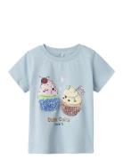 Nmfbethany Ss Top Box Blue Name It