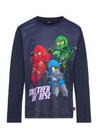 Lwtaffy 116 - T-Shirt L/S Navy LEGO Kidswear