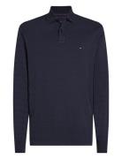 Jacquard Stripe Ls Reg Polo Navy Tommy Hilfiger