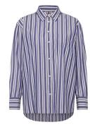 Ess Poplin Easy Fit Shirt Navy Tommy Hilfiger