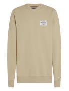 Monotype Label Sweatshirt Beige Tommy Hilfiger