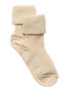 Cotton Rib Baby Socks Beige Mp Denmark