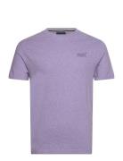 Essential Logo Emb Tee Purple Superdry