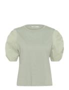 Payanaiw Woven Trim Tshirt Green InWear