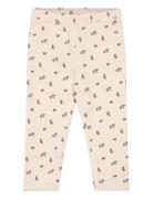 Printed Cotton Trousers Cream Mango