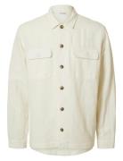 Slh-Leroy Linen Blend Overshirt Ls Noos Cream Selected Homme