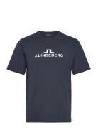 M Logo T-Shirt Navy J. Lindeberg