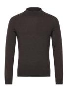 Merino Mock Neck Brown Morris