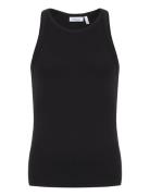 Rib Tank Top Black Weekday