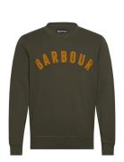 Barbour Prep Logo Crew Green Barbour