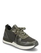 Women Lace-Up Khaki Tamaris