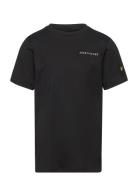 Script Embroidered T-Shirt Black Lyle & Scott