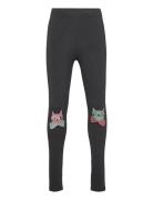 Leggings Kneepatch Cat Black Lindex