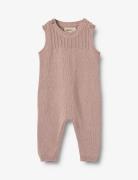 Knit Romper Vigge Pink Wheat