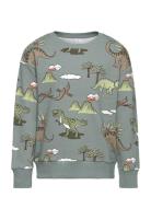 Sweater Dino Aop Green Lindex