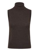 Turtleneck Vest Brown Filippa K