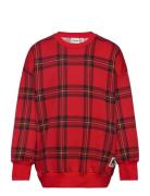 Check Aop Sweatshirt Red Mini Rodini