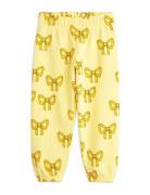 Bow Aop Sweatpants Yellow Mini Rodini