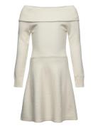 Dress Knitted With Fold Down C White Lindex