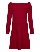 Dress Knitted With Fold Down C Red Lindex