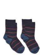 2-Pack Thin Striped Socks Patterned FUB