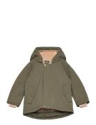 Matwally Fleece Lined Winter Jacket. Grs Green MINI A TURE
