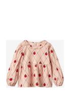 Apple Ls Blouse Pink Fliink