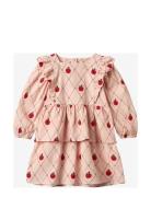 Apple Ls Dress Pink Fliink