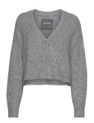 Mmzela Warm Knit Cardigan Grey MOS MOSH