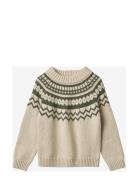 Janie Nordic Pullover Cream Fliink