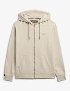 Essential Logo Zip Hoodie Hb Cream Superdry