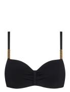 Icon Swimwear Tshirt Half Cup Memory Bra Black Chantelle Beach