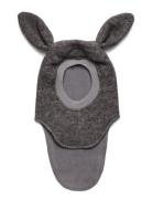 Balaclava Ears Wool Grey Huttelihut