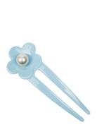 Eva Flower Pearly Clip Blue SUI AVA