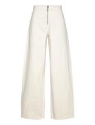 Wide Leg Jeans With Zip Beige Mango