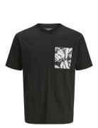 Jorsplit Aop Pocket Tee Ss Crew Ne Jnr Black Jack & J S