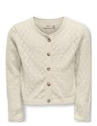 Kmgmegan Life Ls Cardigan Knt Noos Cream Kids Only