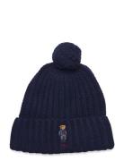 Polo Bear Rib Pom-Pom Beanie Hat Navy Polo Ralph Lauren