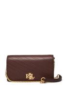 Stitched Crossbody Turn-Lock Tech Case Brown Lauren Ralph Lauren