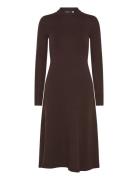 Wool-Blend Long-Sleeve Sweater Dress Brown Lauren Ralph Lauren