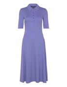 Cotton-Blend Polo Dress Blue Lauren Ralph Lauren