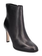 Dylann Burnished Leather Bootie Black Lauren Ralph Lauren