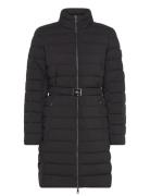 Belted Quilted Mockneck Coat Black Lauren Ralph Lauren