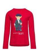 Polo Bear Cotton Jersey Long-Sleeve Tee Red Ralph Lauren Kids