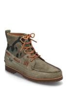 Ranger Mid Camo Suede Boot Green Polo Ralph Lauren