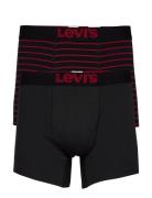 Levis Men Vintg Stripe Yd Boxer Brief 2P Black Levi's®