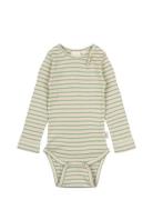 Body L/S Modal Striped Green Petit Piao