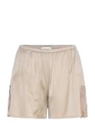 Rhjasmine Silk Blend Night Shorts Silver Rosemunde
