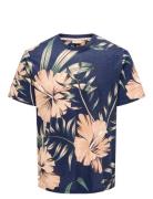 Onsklop Reg Ss Floral Tee Noos Navy ONLY & SONS