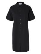 Slfblair 2/4 Short Shirt Dress Noos Black Selected Femme